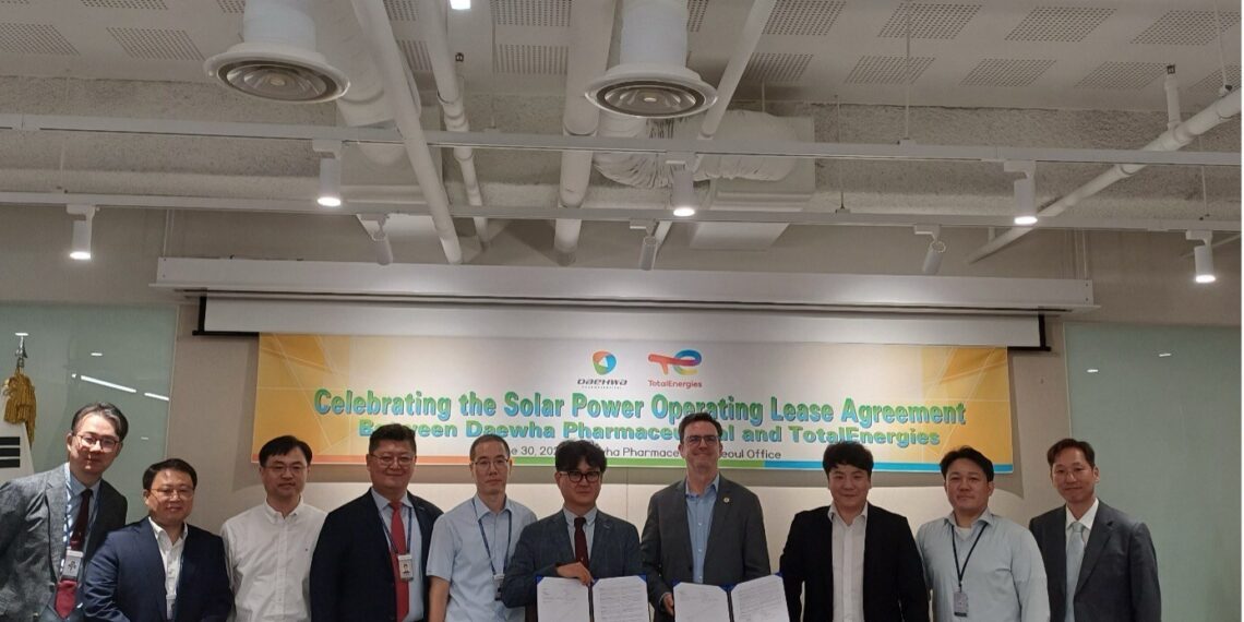 TotalEnergies signs agreement with Daehwa Pharmaceutical in South Korea for a rooftop solar project