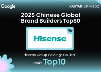Hisense Ranks in Top 10 of Kantar BrandZ Chinese Global Brand Builders 2025 for Ninth Consecutive Year
