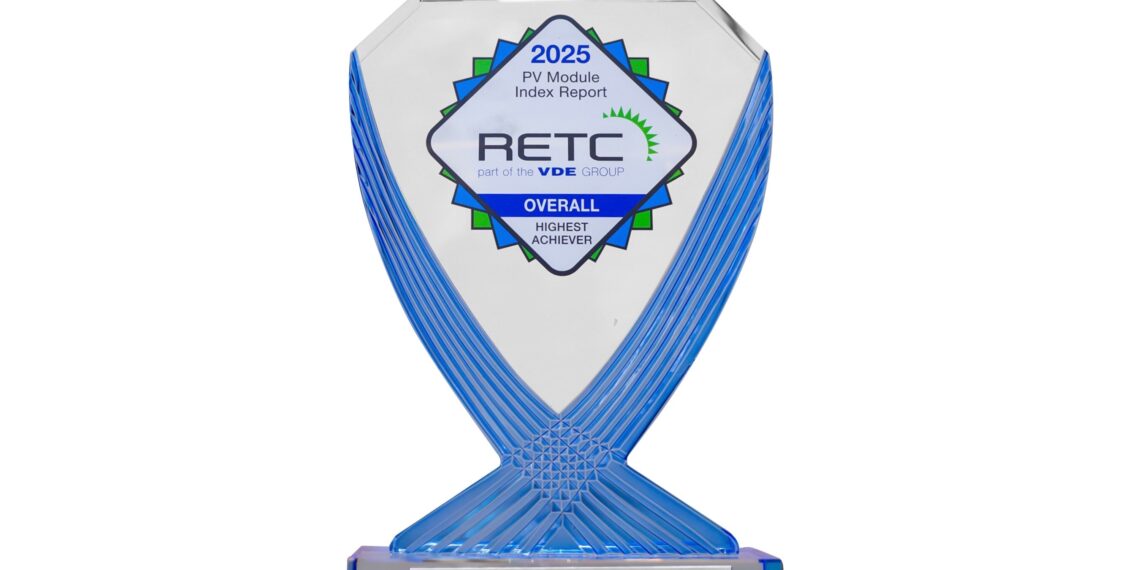 JA Solar Wins RETC “Overall Highest Achiever” Award for the Sixth Consecutive Year