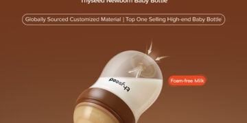 Thyseed Newborn Baby Bottle with Bottom Vent Design: Clinically Proven to Reduce Colic and Spit-up by 30%