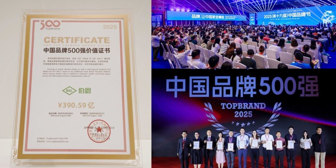 BIEL Crystal scoring China TopBrand 500 at China Brand Festival