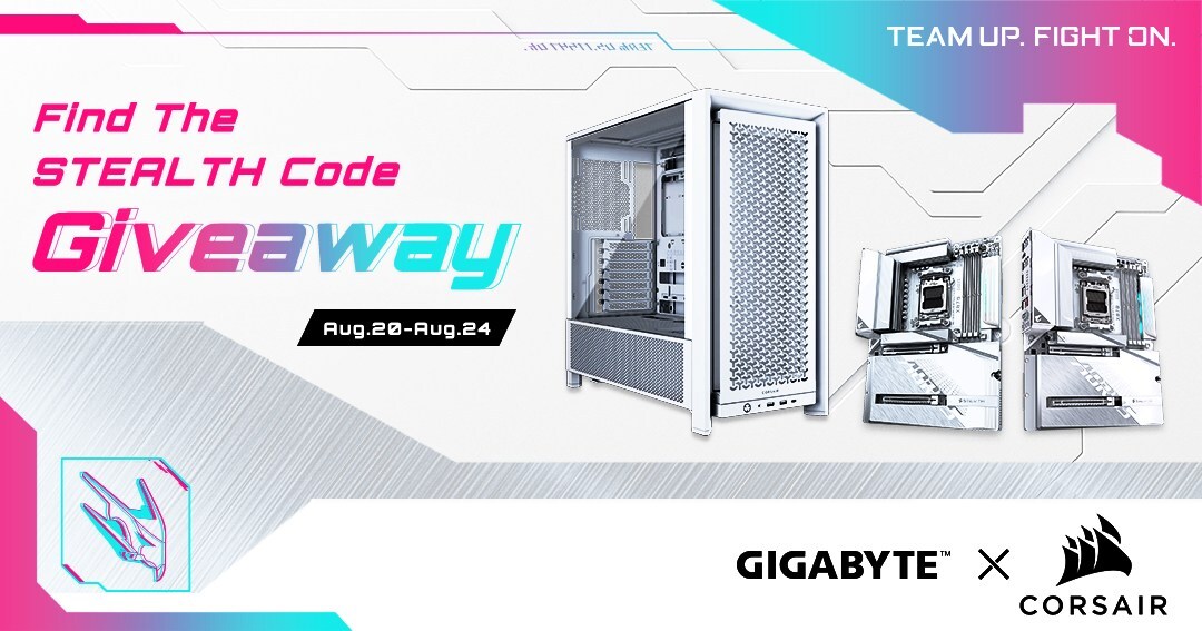 GIGABYTE Teams Up with CORSAIR Featuring Cableless STEALTH ICE PC Build and STEALTH Motherboard Giveaway at Gamescom