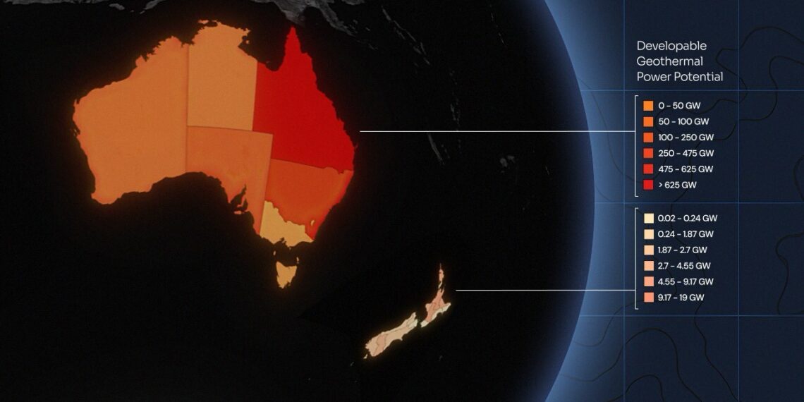 Project InnerSpace Launches GeoMap™ Oceania, Revealing Nearly 1,600 GW of Untapped Geothermal Potential in Australia and 100 GW in New Zealand