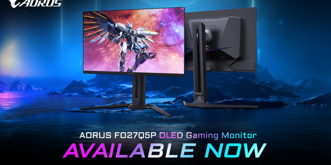 GIGABYTE Announces Availability of 27″ QD-OLED Gaming Monitor AORUS FO27Q5P Featuring 500Hz Refresh Rate