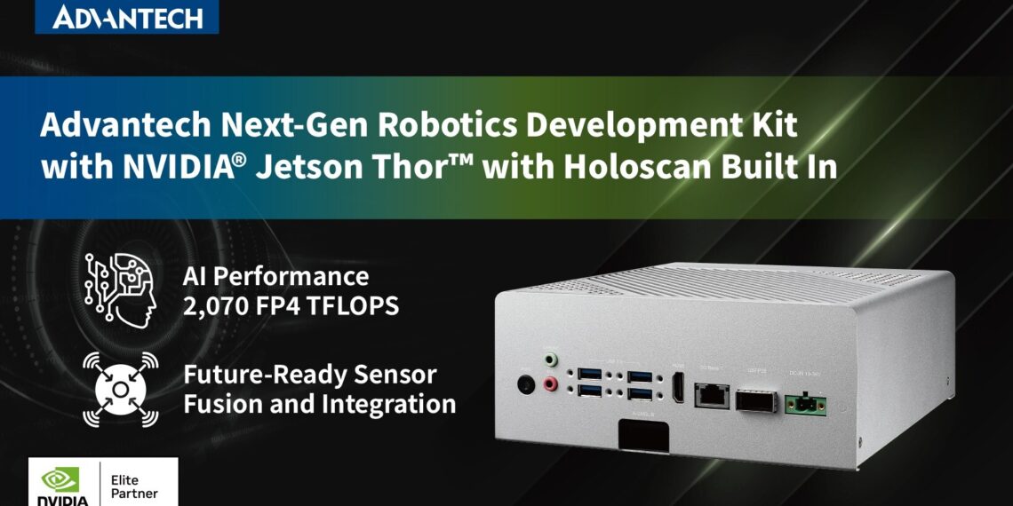 Advantech Announces Next-Gen Robotics Development Kit with NVIDIA Jetson Thor with Holoscan Built In