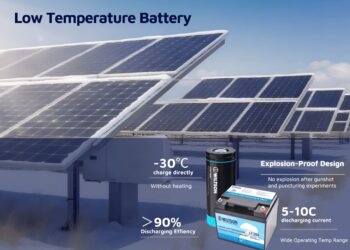 Wiltson Energy Launches 26650 LiFePO₄ Low-Temperature Battery for Solar Tracker Backup Power