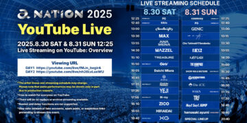 One of Japan’s Largest Summer Festivals “a-nation 2025” Streaming Live on YouTube