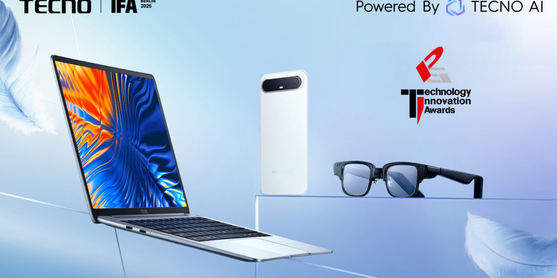 TECNO Wins Three Global Product Innovation Technology Awards at IFA 2025 for TECNO Slim, MEGABOOK S14, and AI Glasses Series