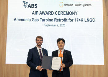 Hanwha Power Systems Receives Approval in Principle (AiP) from ABS for 174K LNG Carrier Ammonia Fuel Gas Turbine Retrofit
