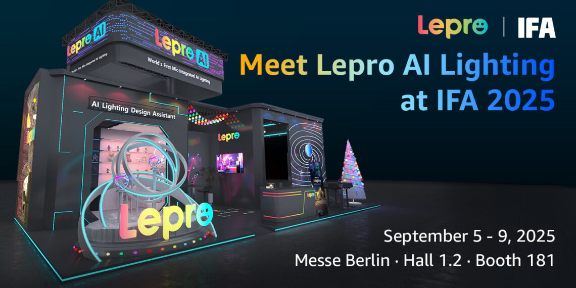Lepro Unveils AI Lighting Pro Series at IFA 2025, the World’s First Mic-Integrated AI Lighting