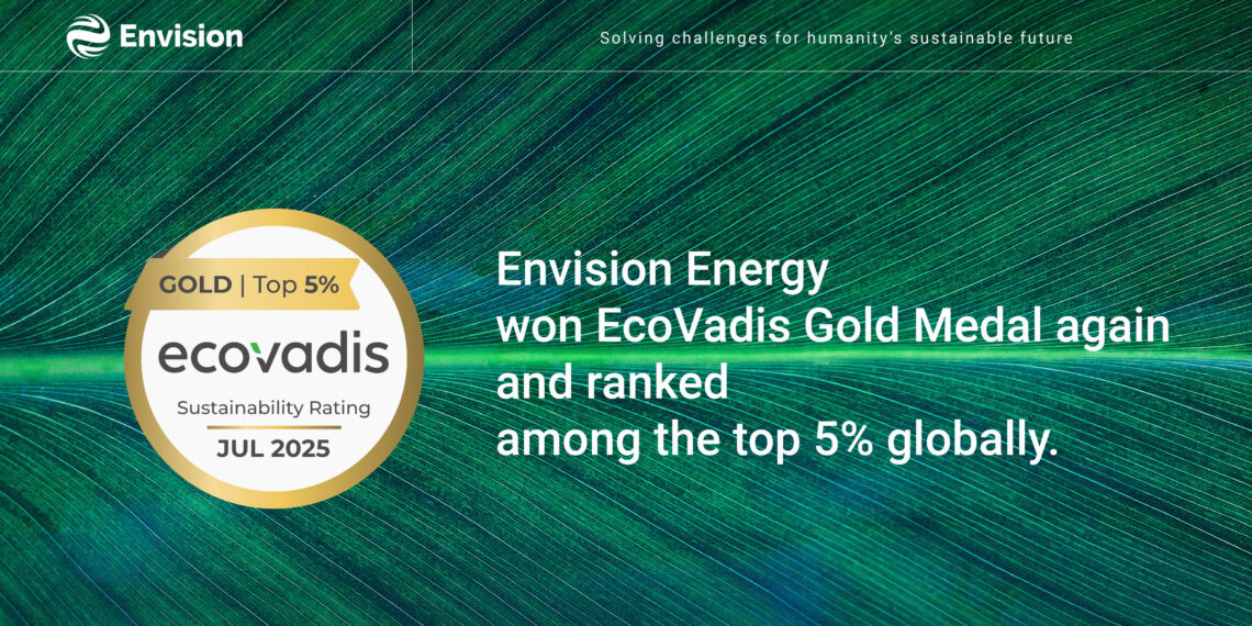 Envision Energy Ranks in Industry’s Top 2% for Second Year with EcoVadis Gold Rating