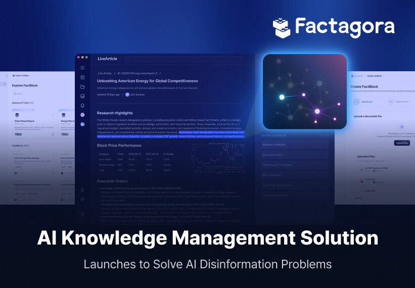 AI Knowledge Management Solution ‘Factagora’ Enters US Market with AI Verification Technology