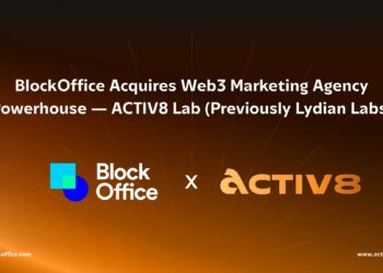 BLOCKOFFICE ACQUIRES WEB3 MARKETING AGENCY POWERHOUSE- ACTIV8 LAB (PREVIOUSLY LYDIAN LABS)-  ORGANISER OF MALAYSIA BLOCKCHAIN WEEK