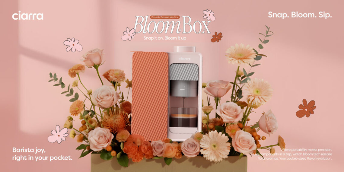 Ciarra Launches BloomBox: A Portable Espresso Machine for Barista-Quality Coffee Anywhere