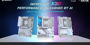GIGABYTE Announces the Availability of its AI-enhanced AORUS X870E X3D Series Motherboards for AMD Ryzen™ X3D Processors
