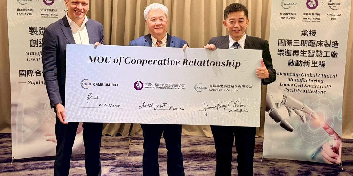 Locus Cell’s Zhubei Smart GMP Facility Secures First International Phase III CDMO Manufacturing MOU with Cambium Bio