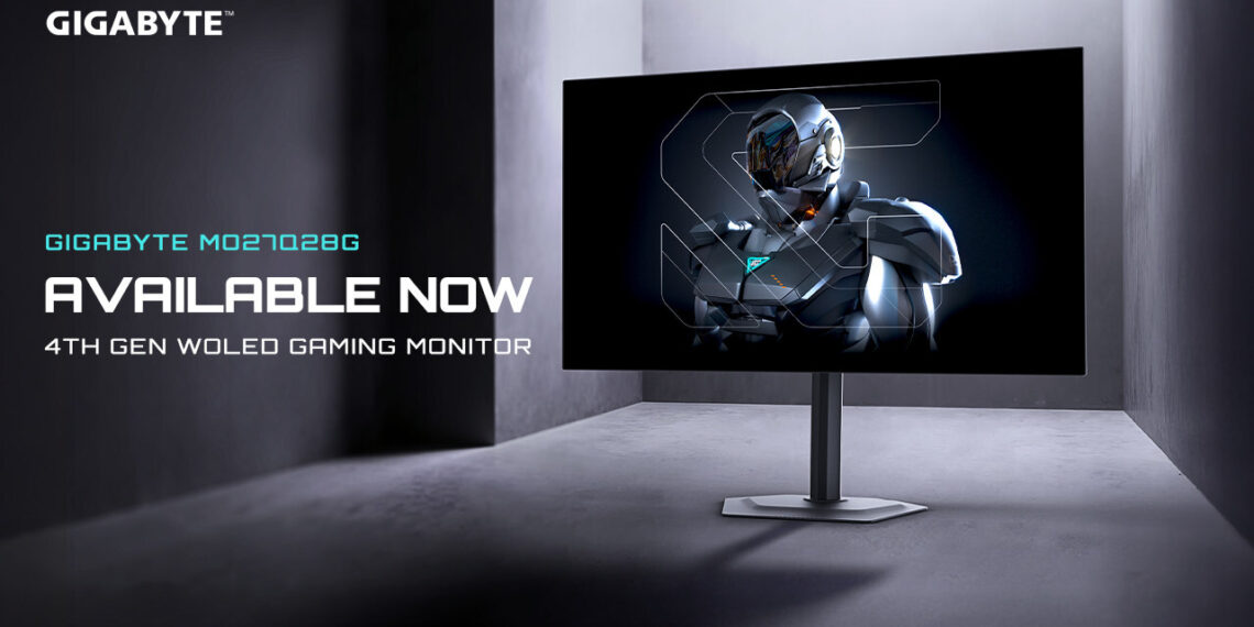 GIGABYTE Announces Availability of 27″ QHD 280Hz WOLED Gaming Monitor MO27Q28G with 4-Sided Borderless Design