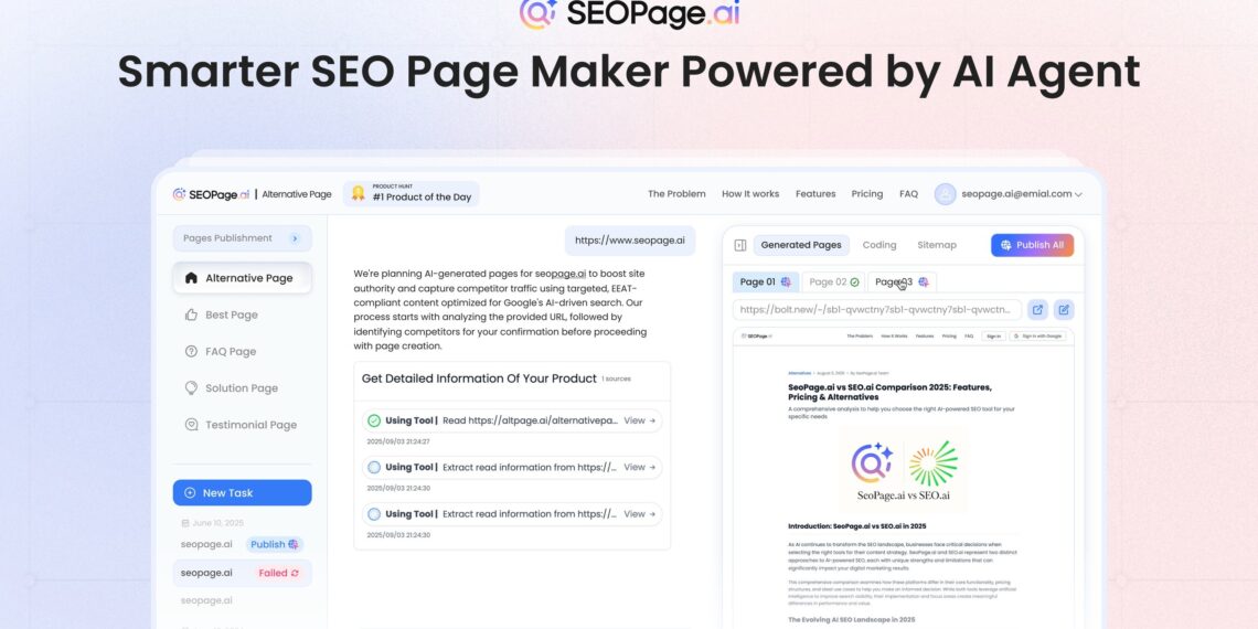 SEOPage.ai Launches New AI Agent for Strategic Traffic Acquisition: Revolutionizing SEO with Autonomous Page Creation