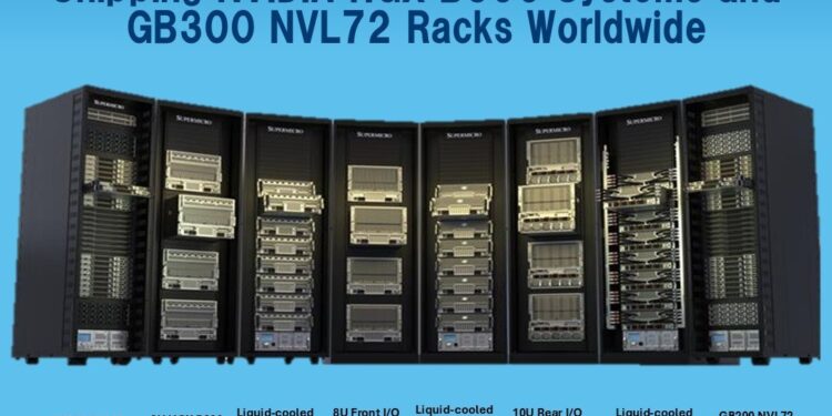 Supermicro Begins Volume Shipments of NVIDIA Blackwell Ultra Systems and Rack Plug-and-Play Data Center-Scale Solutions