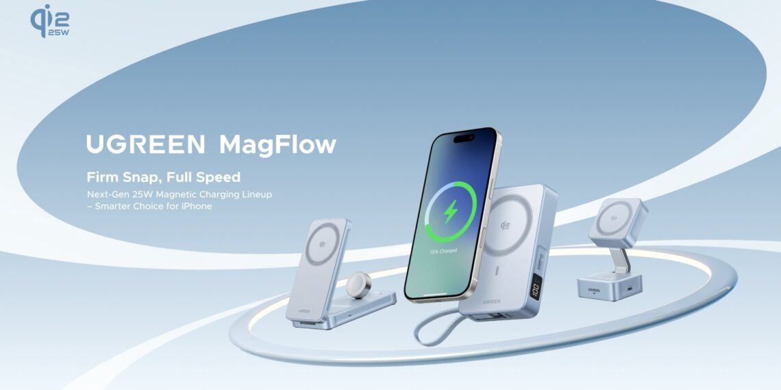 UGREEN Launches New MagFlow Qi2 25W Lineup, Pioneering a New Era of Faster Magnetic Charging