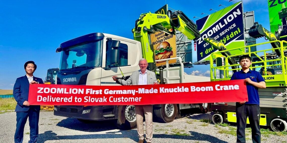 Zoomlion Delivers its First Germany-Made Knuckle Boom Crane, Strengthening European Localization Strategy