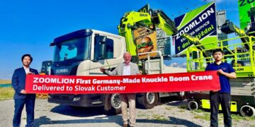 Zoomlion Delivers its First Germany-Made Knuckle Boom Crane, Strengthening European Localization Strategy