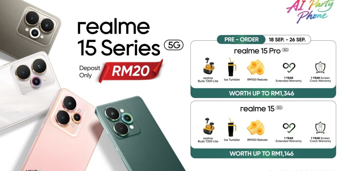 realme 15 Series Offers Next-level 3-in-1 Imaging Revolution; Pre-order Starts 18 September