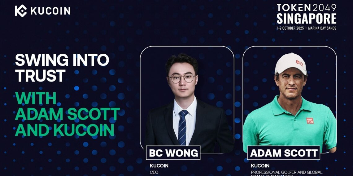 Swing Into Trust with Adam Scott and KuCoin at TOKEN2049 Singapore, Highlighting Trust and Innovation in Crypto