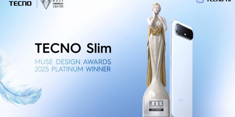TECNO Slim Claims Coveted MUSE Design Award with Revolutionary Ultra-Slim Innovation