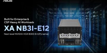 ASUS Launches XA NB3I-E12 AI Server Built with NVIDIA HGX B300