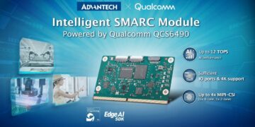 Advantech AOM-5721 Combines SMARC Design and Qualcomm Dragonwing™ QCS6490 for Next-Gen Edge AI