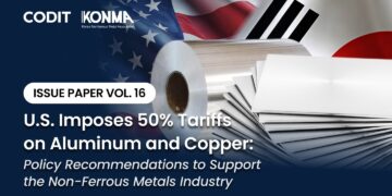 CODIT Policy Institute Releases Issue Paper on U.S. 50% Tariffs on Aluminum and Copper, Urges Korea’s Strategic Response