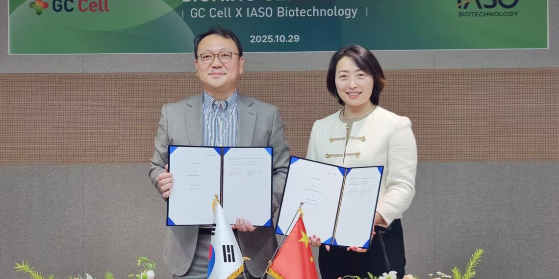 IASO Bio Partners with Korea’s GC Cell to Bring CAR-T Therapy to Korea