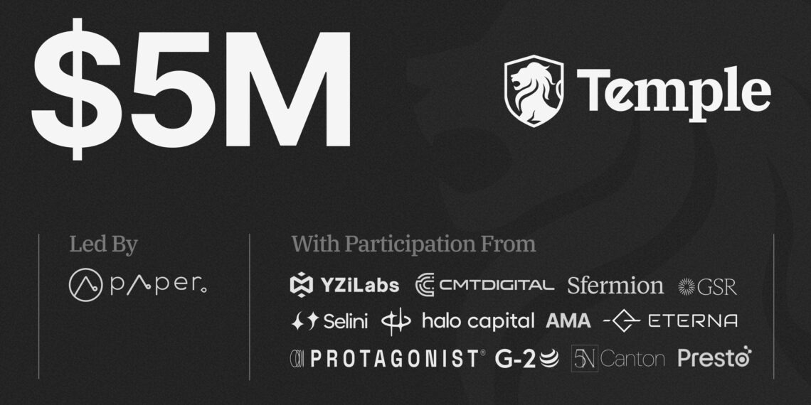 Temple Raises $5M To Build Privacy Focused Technical Stack To Trade Capital Markets On Canton