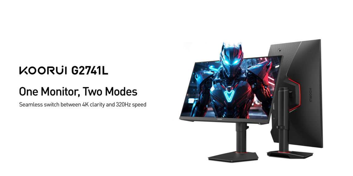 KOORUI Launches G2741L Dual-Mode Gaming Monitor, Merging 4K Precision with 320Hz Speed