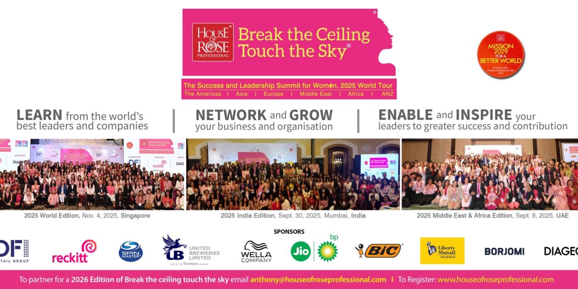 Dfi Retail Group, Reckitt, Diageo, Jio-bp, United Breweries, Liberty Mutual Insurance, Wella, BIC and Borjomi Lead Industry Best Practices Exchange and Talent Development at Break the Ceiling Touch the Sky®