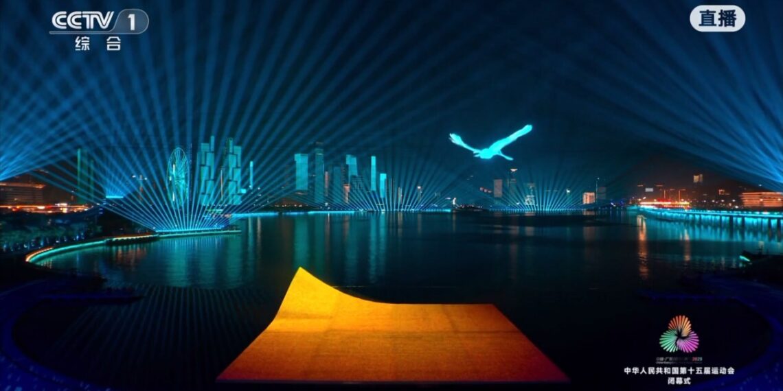 Appotronics’ Laser Searchlight Elevates Signature Visuals for National Games Closing Ceremony, Sets Stage for Global Debut at ISE 2026