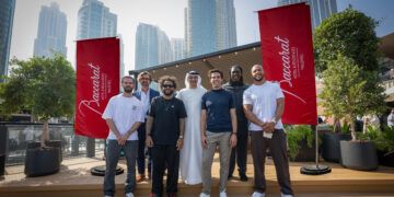 Global Football Icons Clarence Seedorf, Marcelo, Andrea Pirlo, Miralem Pjanić & Ricardo Kaká, alongside UFC heavyweight Cyril Gane, attend Dubai Watch Week with Baccarat Hotel & Residences Maldives
