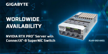Giga Computing Announces Worldwide Availability of Its NVIDIA RTX PRO Server