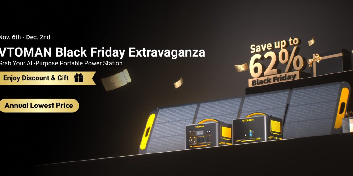 VTOMAN Launches Unbeatable Black Friday Deals with Massive Savings on Portable Power Stations