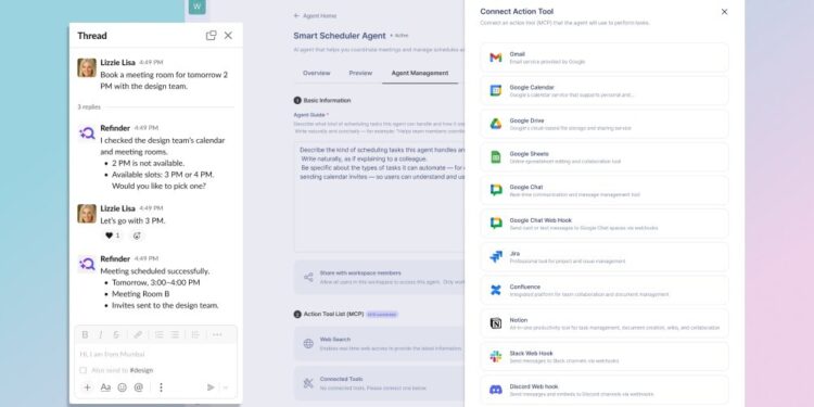 Refinder AI Agent Brings End-to-End Task Automation to Slack and Google Chat