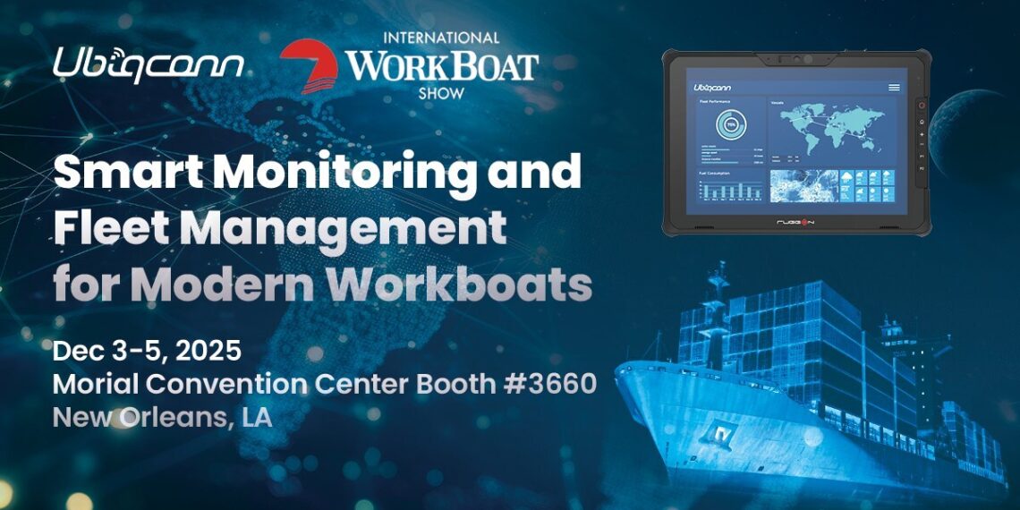 Ubiqconn Technology and RuggON Debut at Workboat 2025, Driving Maritime Operational Intelligence with Smart Monitoring and Fleet Management Platform Solutions