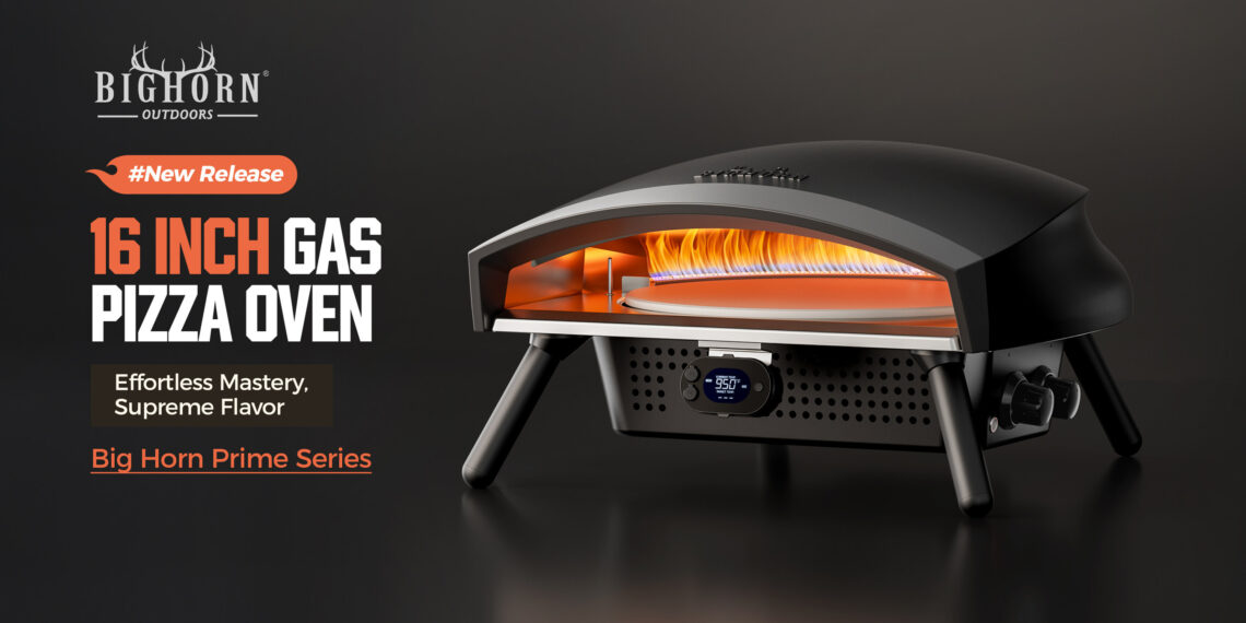Big Horn Outdoors® Unveils Next-Gen 16-inch Gas Pizza Oven, An All-in-One Outdoor Baking Companion Maximizing Performance, Precision and Versatility