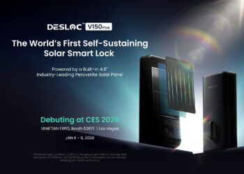 DESLOC Smart Lock Unveils the World’s First Self-Sustained Perovskite Solar Door Lock, Debuting at CES 2026