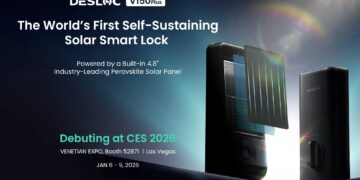 DESLOC Smart Lock Unveils the World’s First Self-Sustained Perovskite Solar Door Lock, Debuting at CES 2026