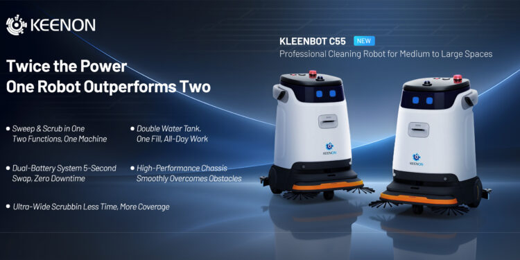 KEENON Robotics Unveils C55 Cleaning Robot at ISSA North America Expo, Showcases Full-Scene Portfolio