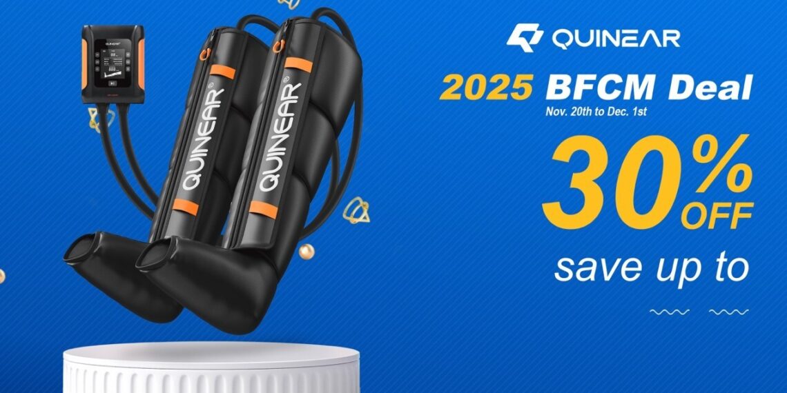 QUINEAR Unveils Two Next-Generation Recovery Systems for Black Friday: The Cordless QN-090A and the Clinical-Inspired QN-071A
