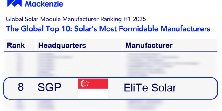 Ranked No. 8 Globally | Wood Mackenzie Releases Global Solar Module Manufacturer Ranking