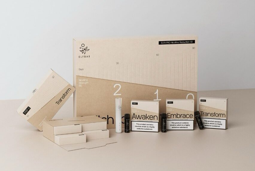 ELFBAR takes a bold step in restrained design with its award-winning nicotine reduction kit