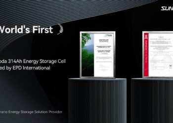 Sunwoda’s 314Ah Cell is Now the World’s First Battery Product Certified by EPD International